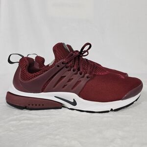 Nike Air Presto Essential Men's Size 8 Shoes Team Red Anthracite Sneakers Maroon